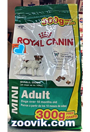 Роял Канин мини эдалт для собак мелких пород старше 10 месяцев купить в Краснодаре с доставкой на дом